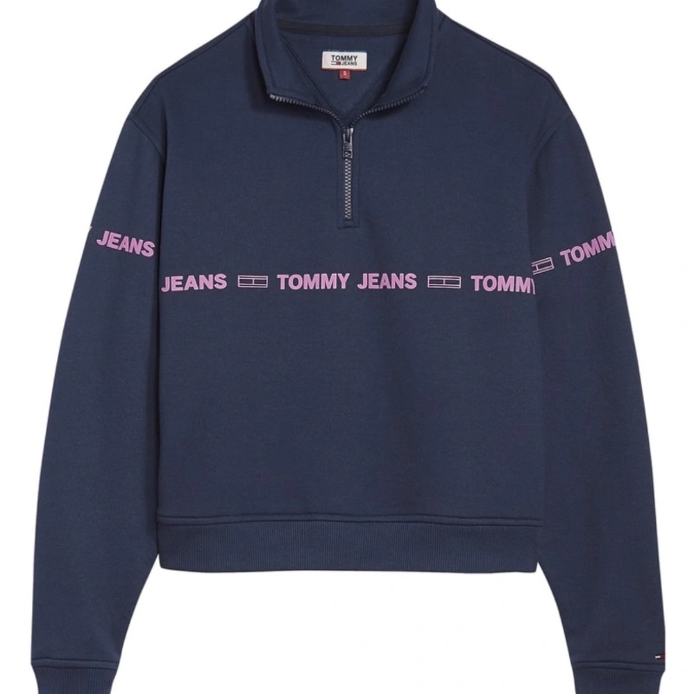 Tommy Jeans TJW Flag Logo Half Zip Pullover
